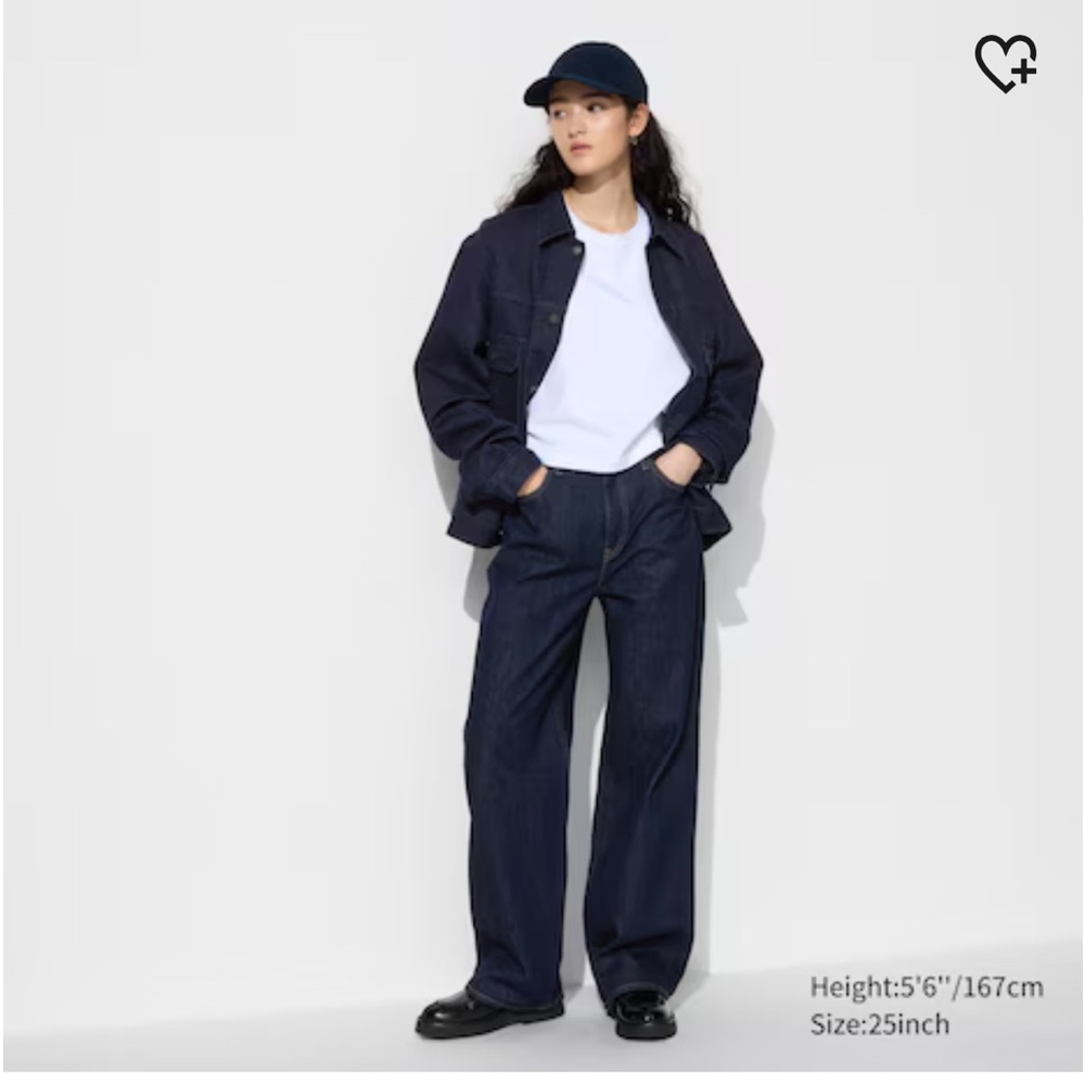 Uniqlo wide straight jeans